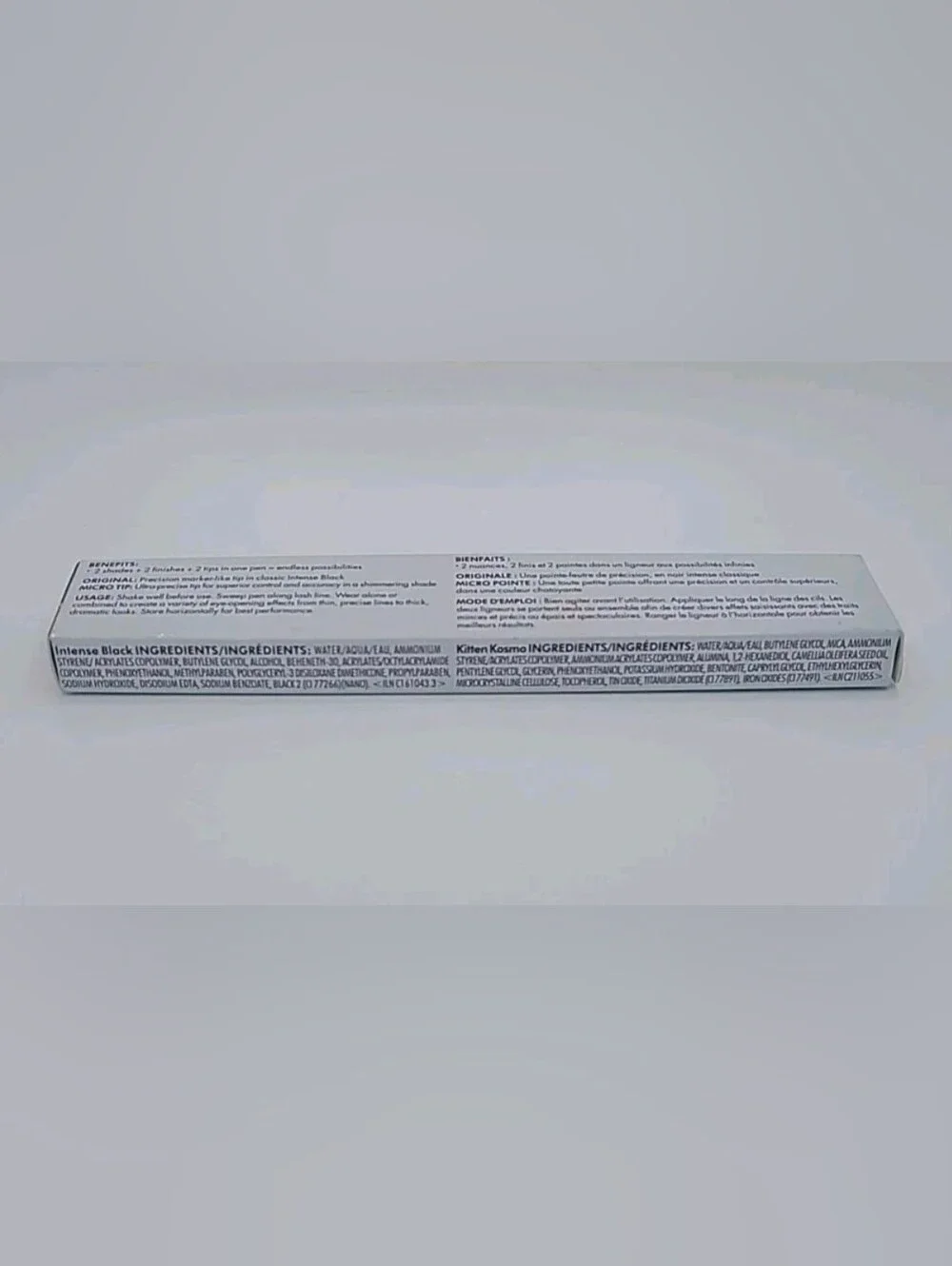 NIB STILA Stay All Day Dual Ended Liquid Eyeliner - Intense Black/Kitten Kosmo